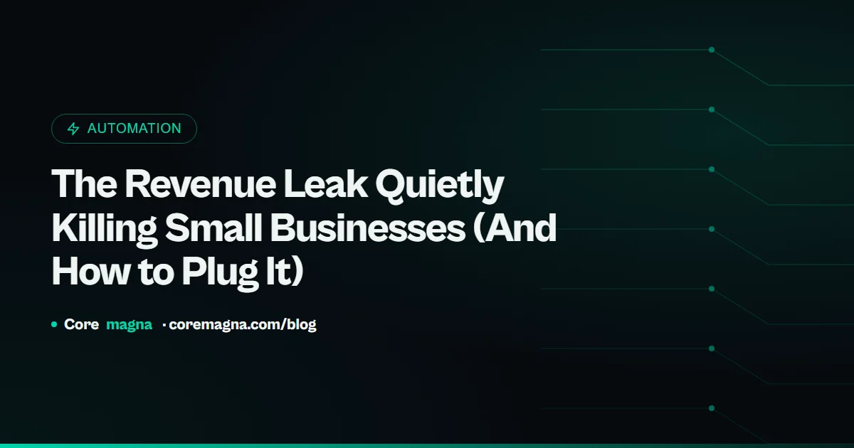 Small business owner reviewing revenue and follow-up process
