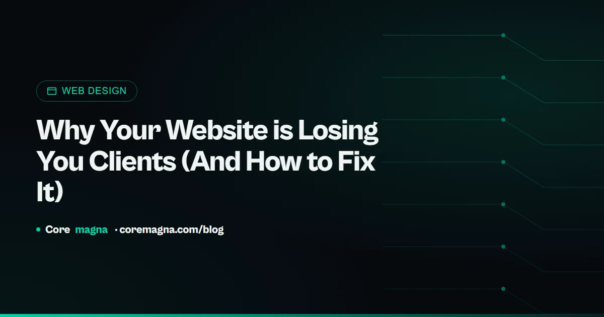 Why Your Website is Losing You Clients (And How to Fix It)